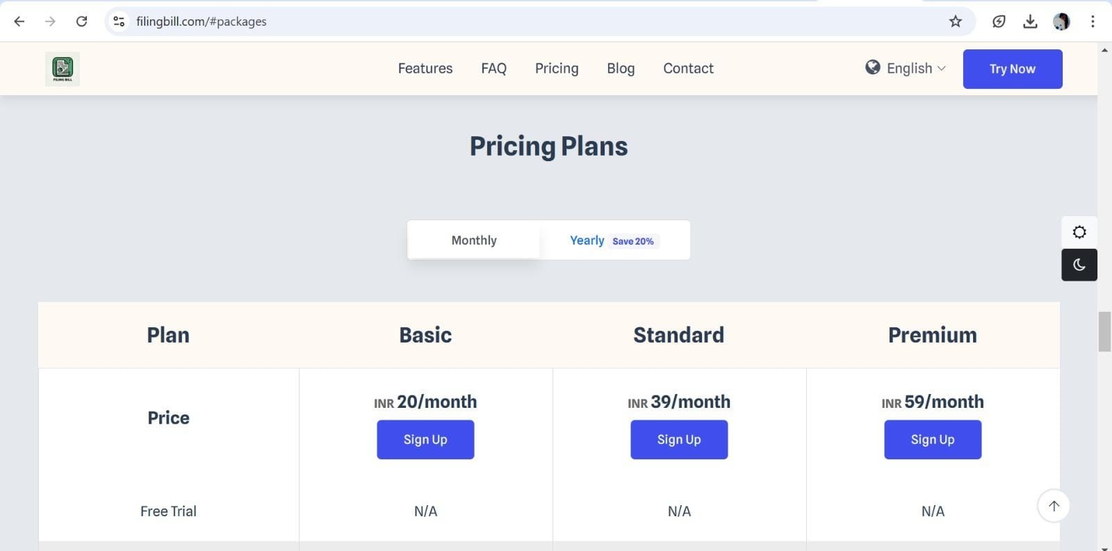 Pricing Plans