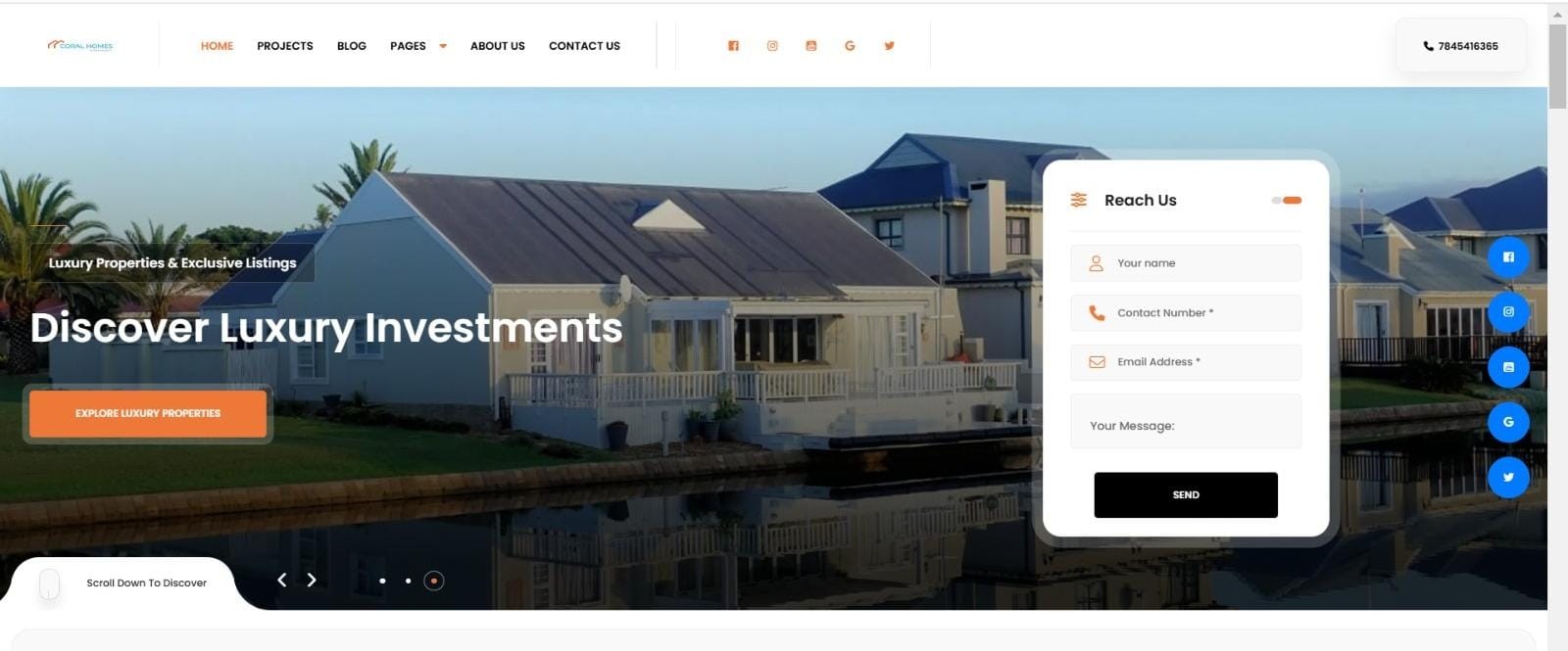 Home Page Development