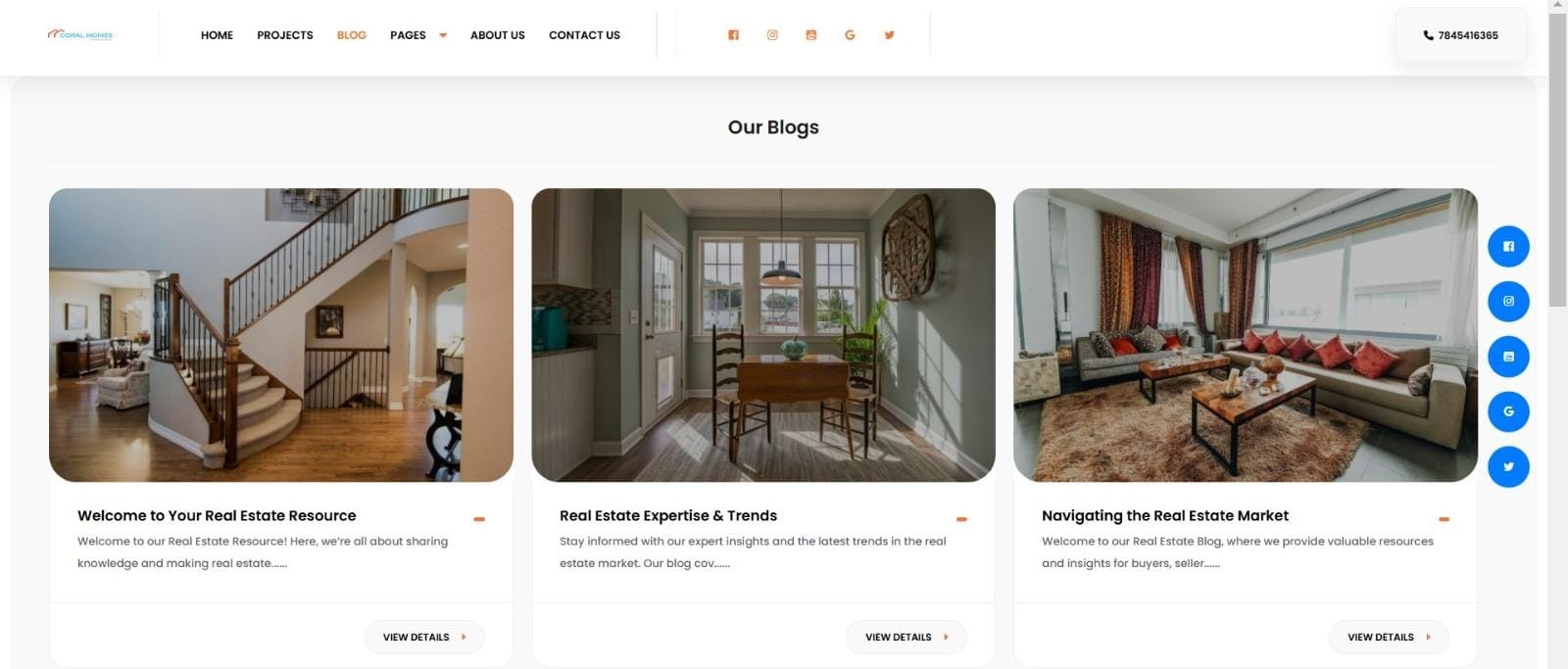 Blog Page Development