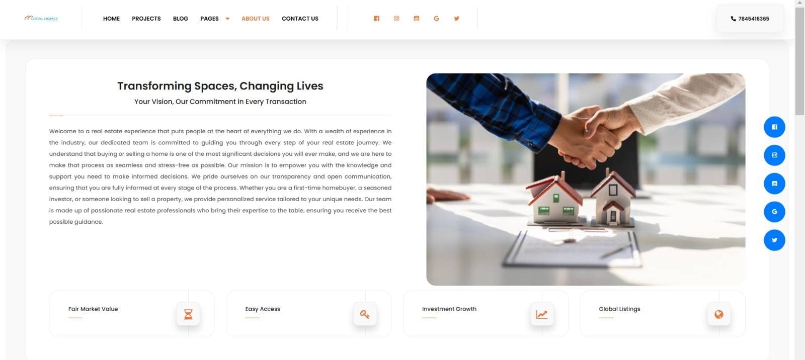 About Us Page Development